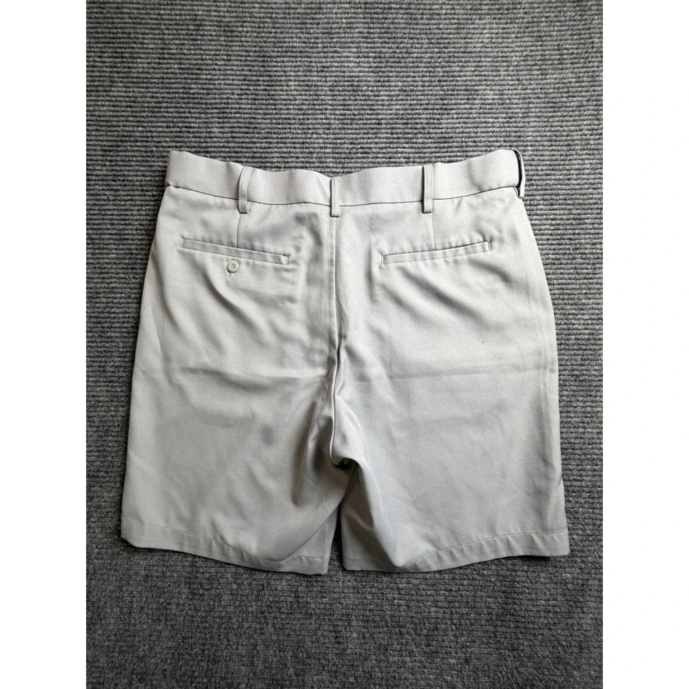 GRANDSLAM Men's Gray Flat Front‎ Golf Shorts Size 36 Preppy Classic